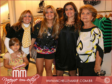 Ivania Nunes, Lara Kruschewsky, Priscila Kruschewsky, Lucila Placido e Maria Kruschewsky