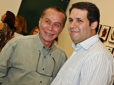 César Romero e Zeca Fernandes( curador da mostra)