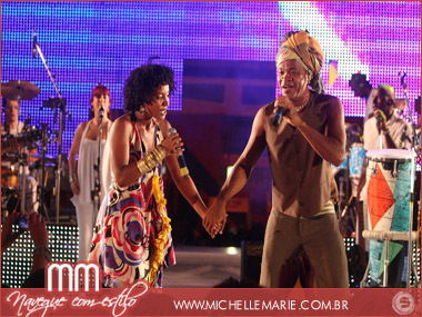 Larissa Luz e Carlinhos Brown