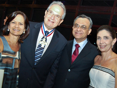 Kitty Marback e Antoine Tawil com João Rego e Kátia Tawil.