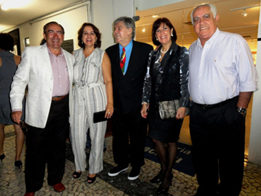 José França, Moema Soares, Luiz Jasmin, Athiná e Sérgio Leite