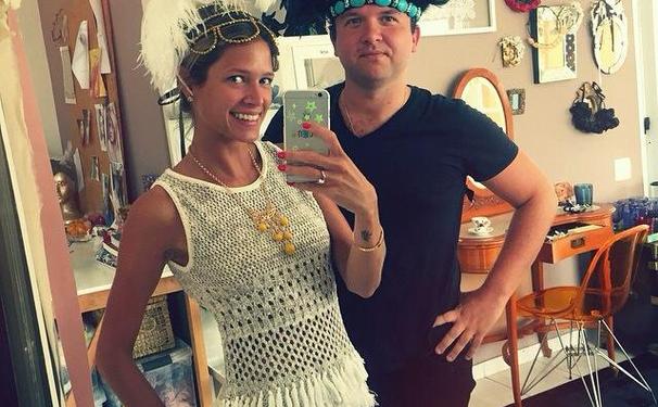 Helena Bordon se preparando para o Baile da Vogue!