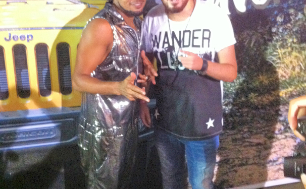 Magary Lord e Kart Love no camarote Fiori