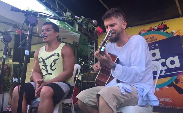 Durval Lelys, Saulo Fernandes e Adelmo Casé no Salvador Boa Praça