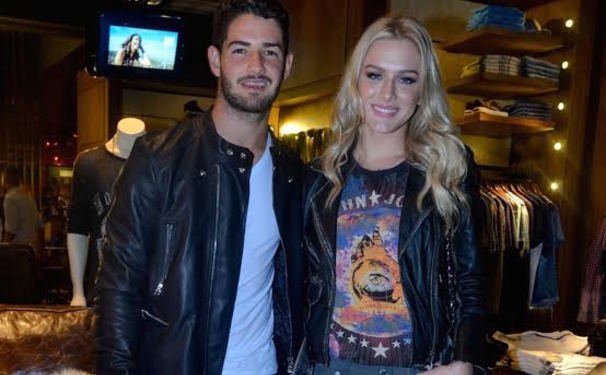 Alexandre Pato e Fiorella girando SP