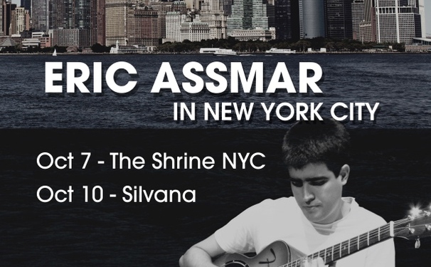 ERIC ASSMAR FAZ SHOWS EM NOVA YORK EM OUTUBRO