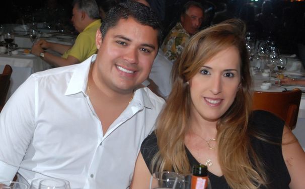 Ticiano e Luciana Degaspere em festa.