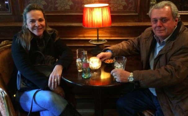 Gilka e Wilson Andrade viajando