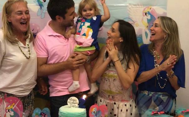 Vovó Paula Meira em festa...