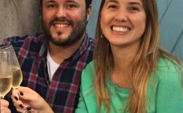 Marcelle Granja e Pedro Humbert  chegando na terrinha