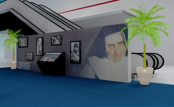 Exposição interativa retrata Irmã Dulce e suas Obras Sociais