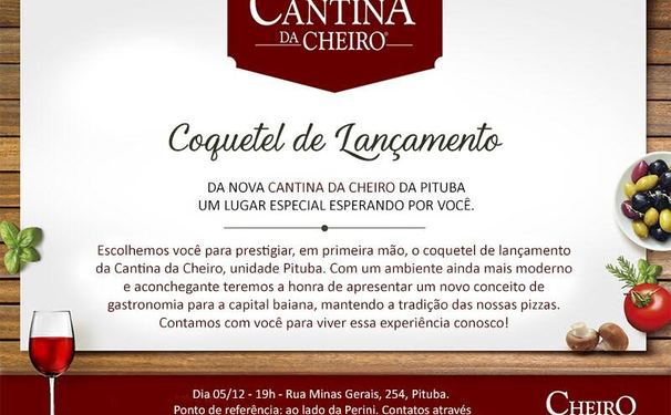Cantina da Cheiro recebendo convidados