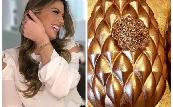 Priscila Diniz e seus belíssimos ovos de páscoa