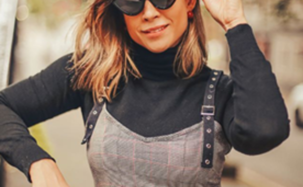 Mel Galhardo circulando no SPFW