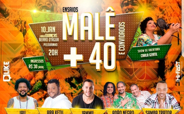 Bloco Afro Malê Debalê  no embalo do Carnaval.