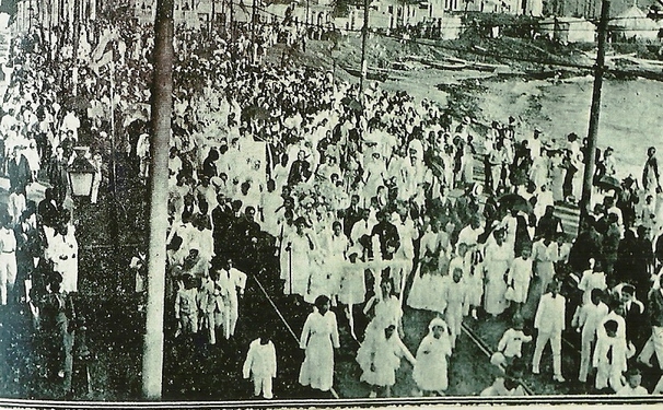 A história sobre a festa de Iemanjá.