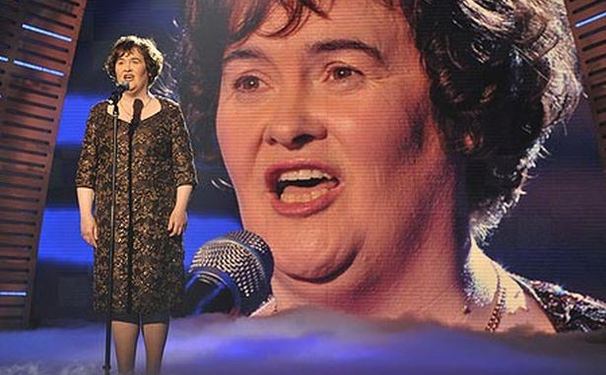 Susan Boyle agora no telão!