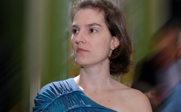 Flávia Foguel no livro do Hotel da Bahia