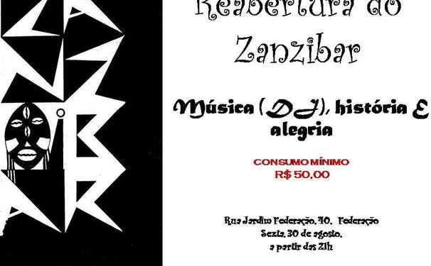 Reabertura do Zanzibar!