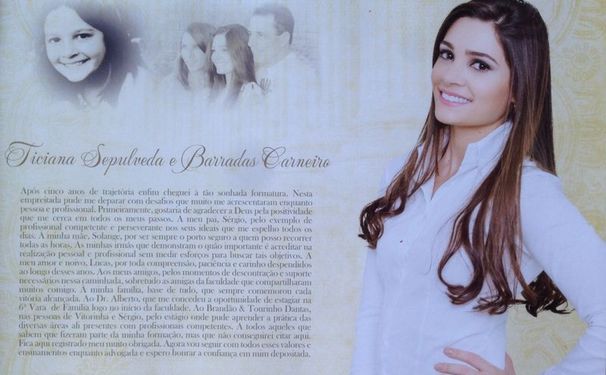 A mais nova advogada!