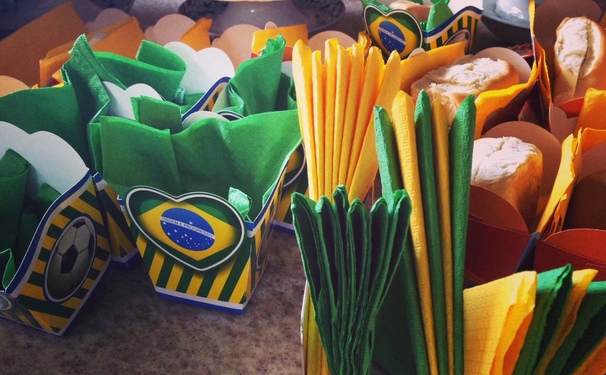 Recebendo os amigos!