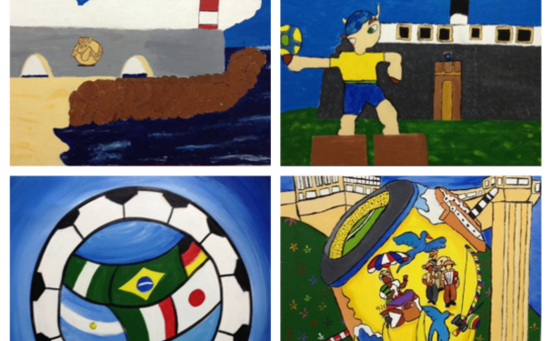 CRIANÇAS CARENTES EXPÕEM ARTE NA ARENA FONTE NOVA