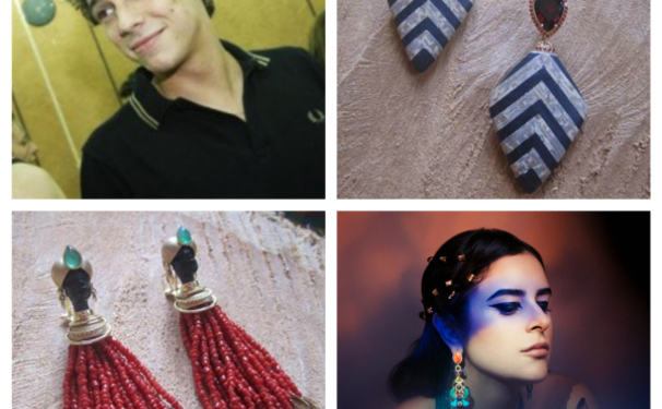 Rodrigo Massot  na  loja de Helena Mottin