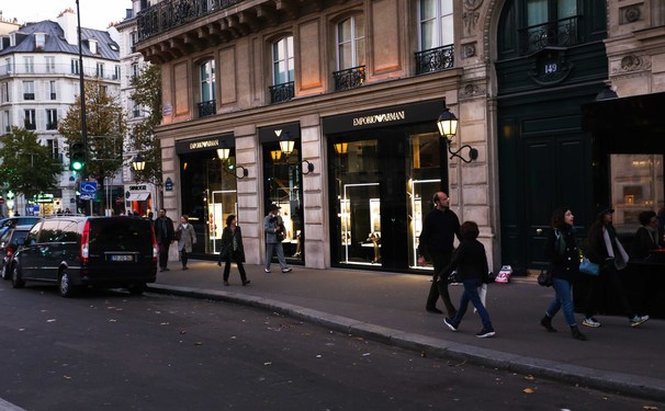 Emporio Armani em Paris. Puro glamour! 