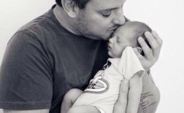 Batizado de Zeca, filho de Manno Goes.