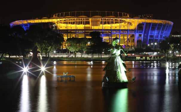 Fonte Nova na cor azul...