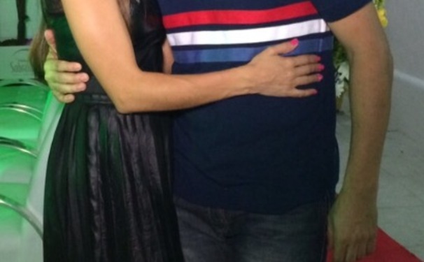 Os anfitriões, Dária e Walberico Gomes.