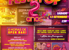 ‘Festa POP’ comemora 2 anos no próximo sábado (13), em Salvador