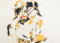 A mostra ‘All In One Line’ está em exposição no Espaço Cultural Casa de Mãe