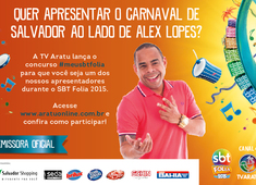 TV Aratu promove concurso #MeuSBTFolia