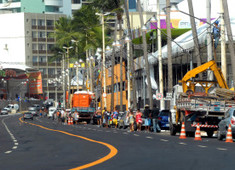 Barreiras e interdições vão organizar o trânsito nos circuitos do Carnaval