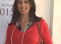 Mirian Minari Vaz nas instalações do Hotel Le Canton.