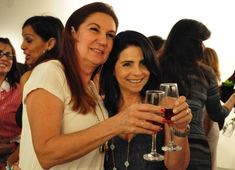 Tina Lima e Mirela Machado lançando a Agendinha 2017