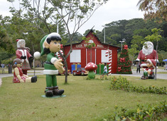Casa do Papai Noel pode ser visitada no Parque da Cidade
