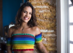 Ju Moraes na festa Tropikante