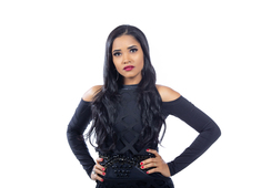 Jane Cordeiro na festa “Noite do Chapéu”