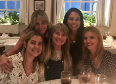 Vitorinha Dantas e Patrícia Linhares em noite baiana