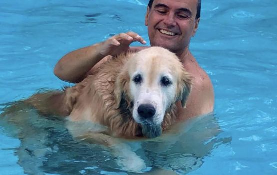 Ricardo Chaves e seu fiel companheiro 