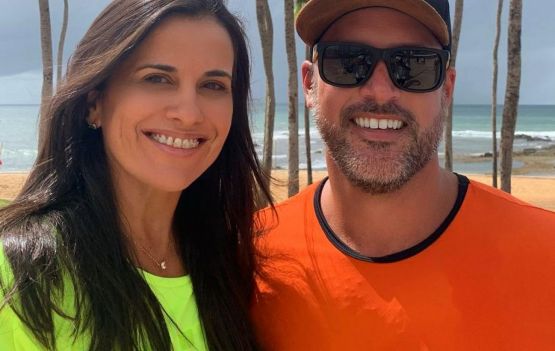 Daniela Neeser e a Rodolfo Ragner pilotando o Open de Beach Tennis da RRBT