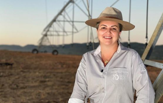Liliane Queiroz, também conhecida como Dama do Agro, é produtora rural em Uaní (MG)