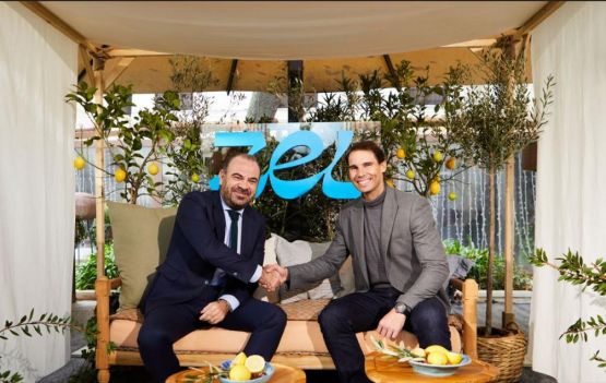 O tenista Rafael Nadal e Gabriel Escarrer, CEO da Meliá Hotels International Divulgação