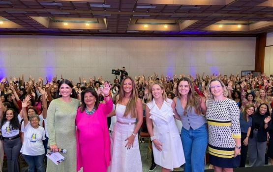Luiza Helena Trajano participou de encontro com mulheres no Hotel Fiesta, em Salvador