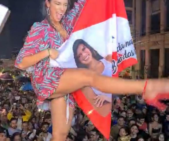 Alane Dias é recebida por multidão em Belém, no Pará