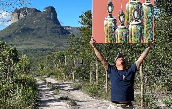 O artista baiano MAD leva sua obra 'Anéis de Luz' para o Salão de Artes da Bahia, em Irecê | . Foto:  Layla Almeida