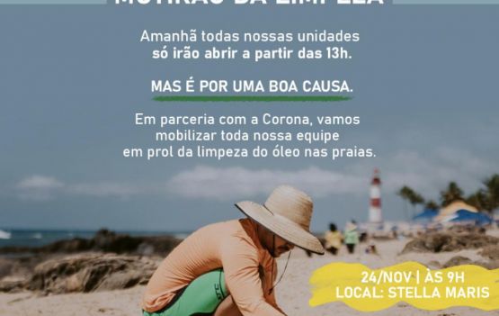 O Lôro uma operação "pente fino" no derramamento de óleo. 