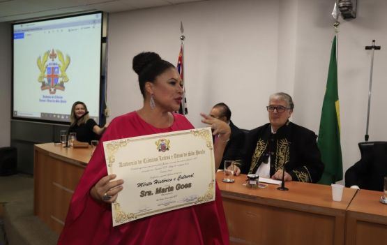 Marta Goes  foi homenageada na Assembleia Legislativa de São Paulo